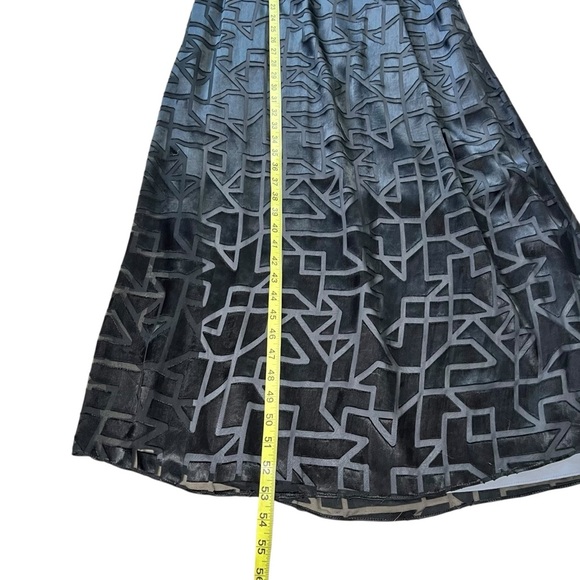 Alice & Trixie Silk Strapless Full Length Cocktail Dress Small Geometric Print - Picture 8 of 16
